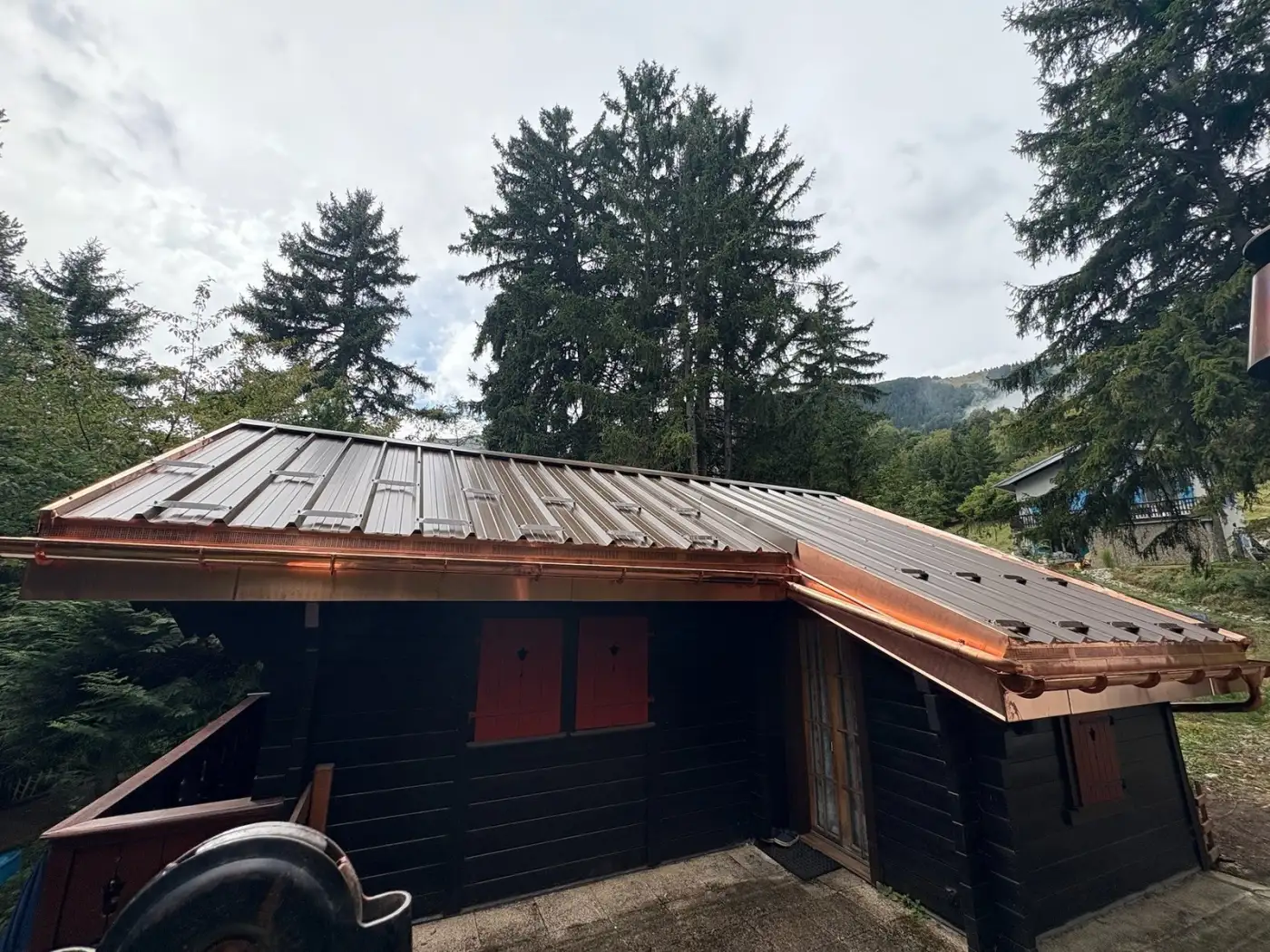 Chantier réalisé par RT Toiture Sàrl en Valais