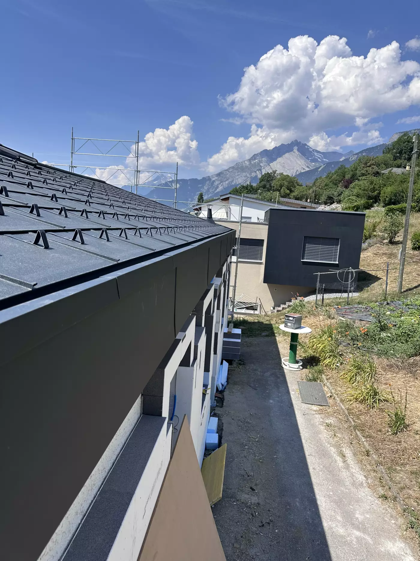 Chantier réalisé par RT Toiture Sàrl en Valais