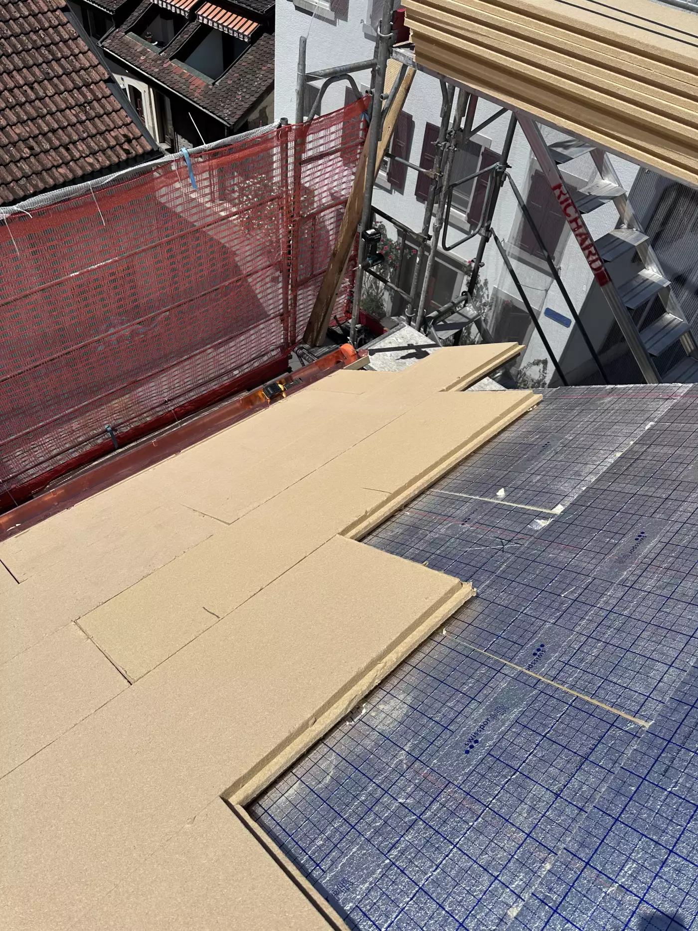 Chantier réalisé par RT Toiture Sàrl en Valais
